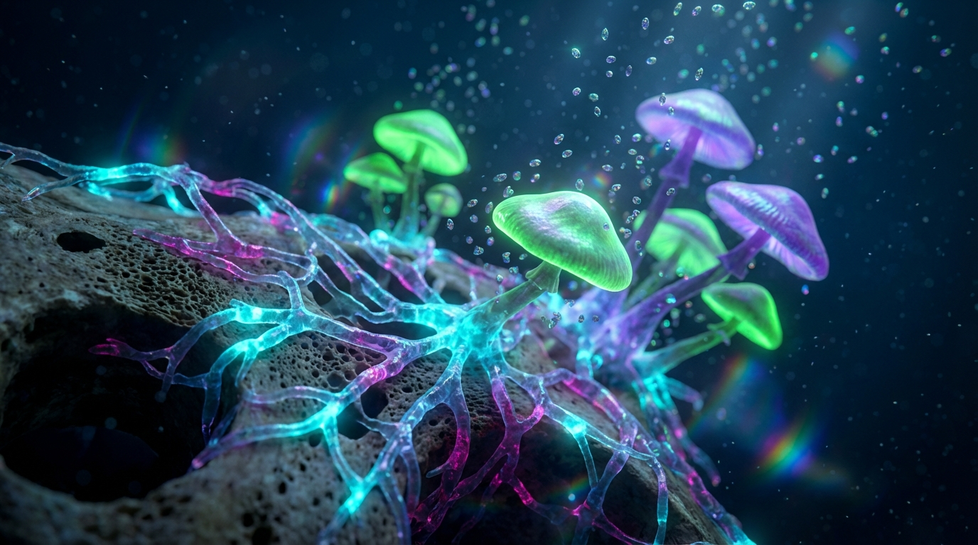 Generated artwork from abyssal-phosphor-mycology