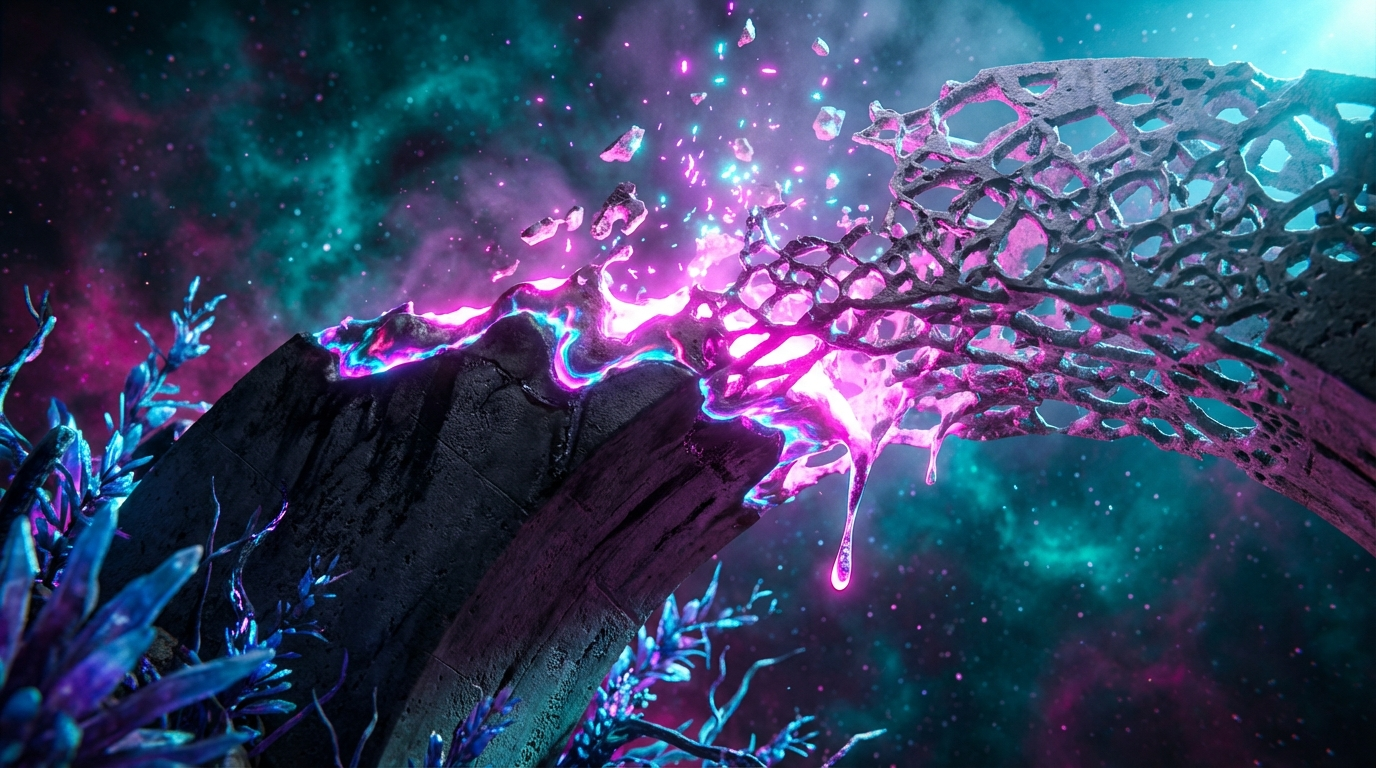 Generated artwork from aether-scorched-concrete-lace