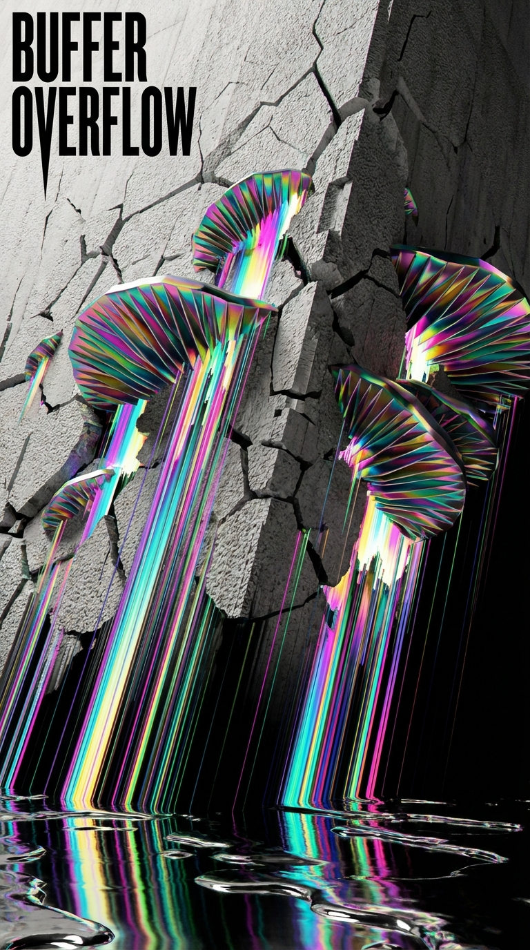 Generated artwork from anodized-mycological-brutalism