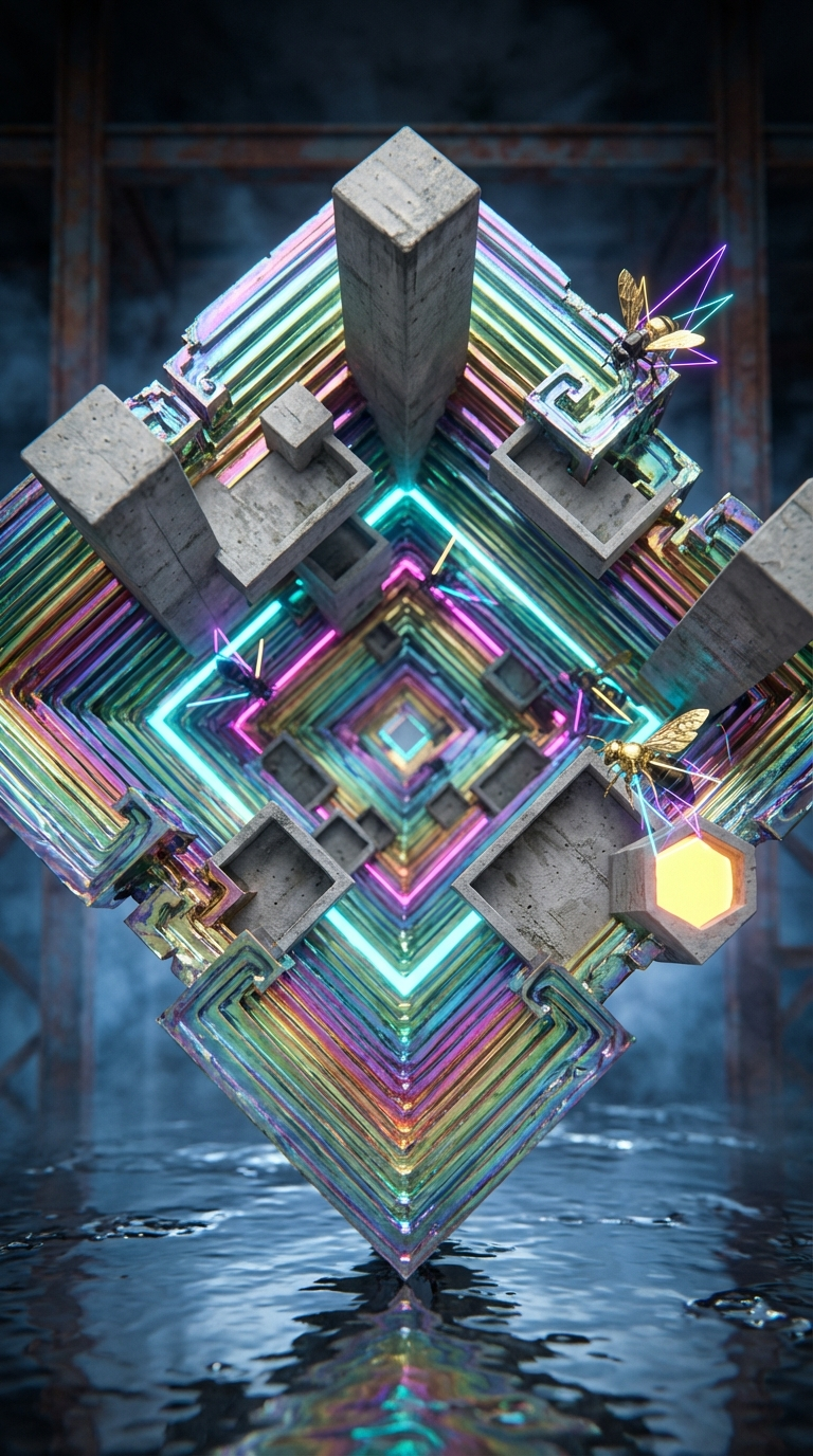 Generated artwork from bismuth-brutalist-apiary