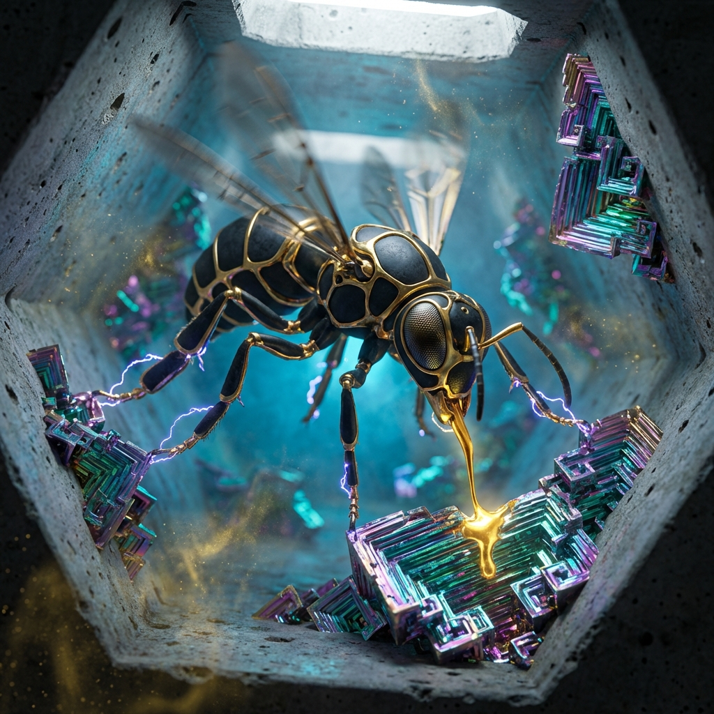 Generated artwork from bismuth-brutalist-apiary