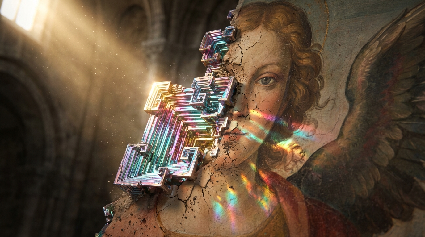 Generated artwork from bismuth-corrupted-frescoes