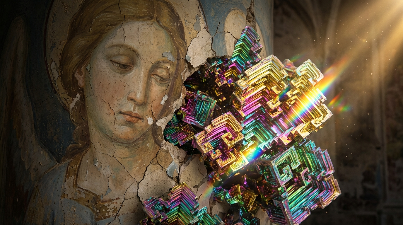 Generated artwork from bismuth-corrupted-frescoes