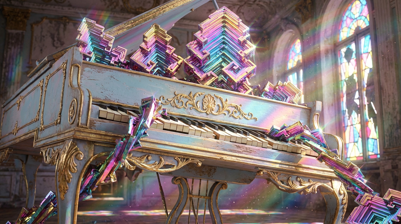 Generated artwork from bismuth-rococo-overgrowth