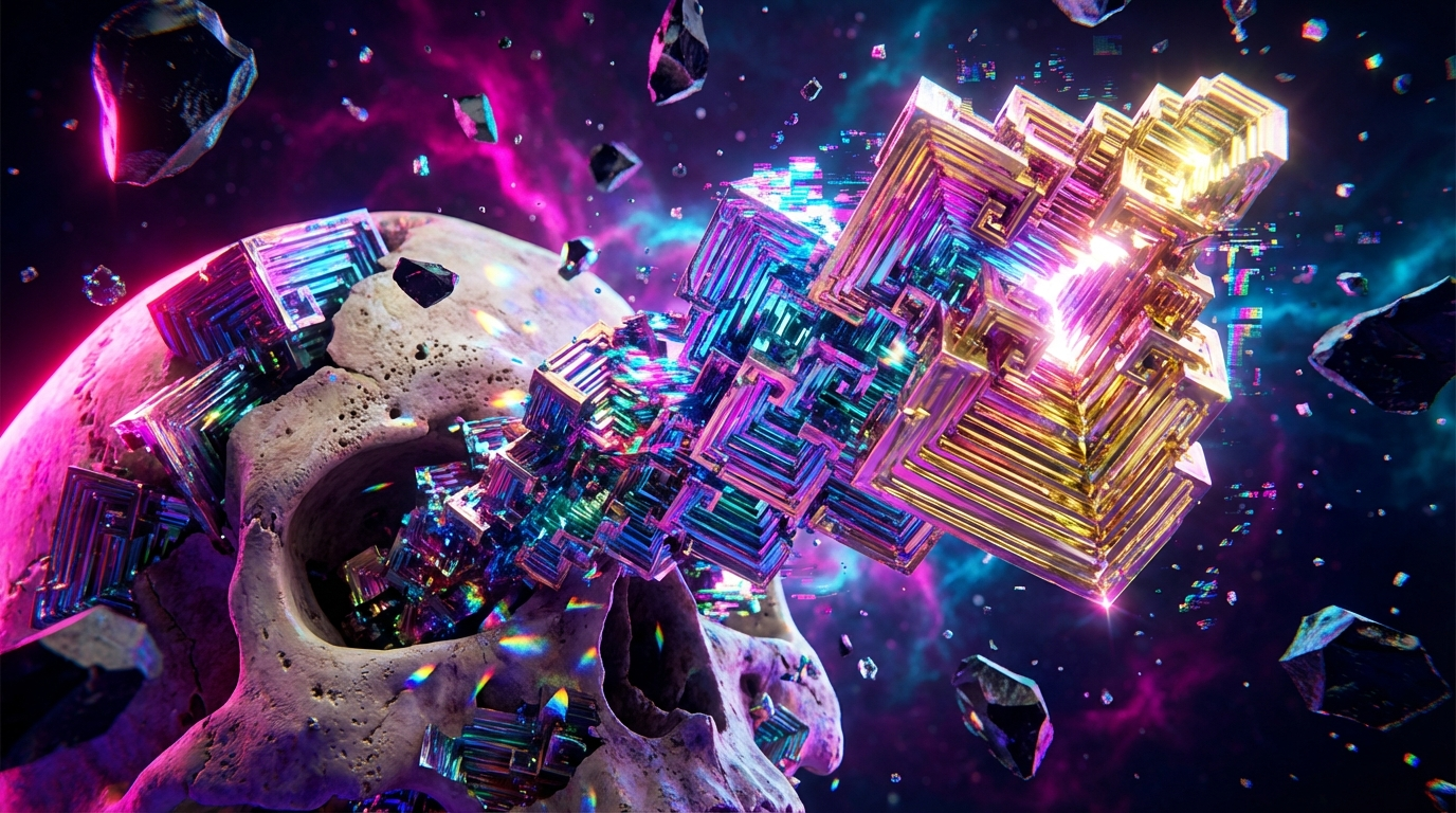 Generated artwork from bismuth-threaded-ossuaries