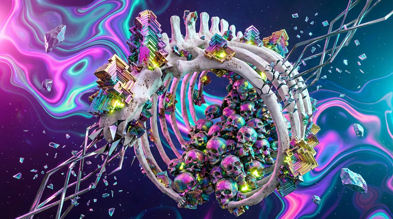 Generated artwork from bismuth-threaded-ossuaries