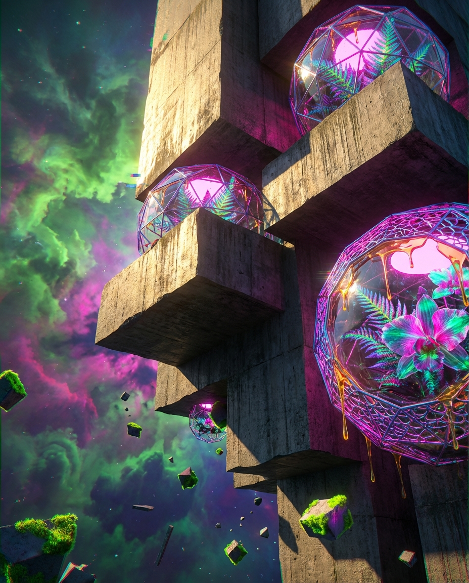 Generated artwork from brutalist-lace-terrariums