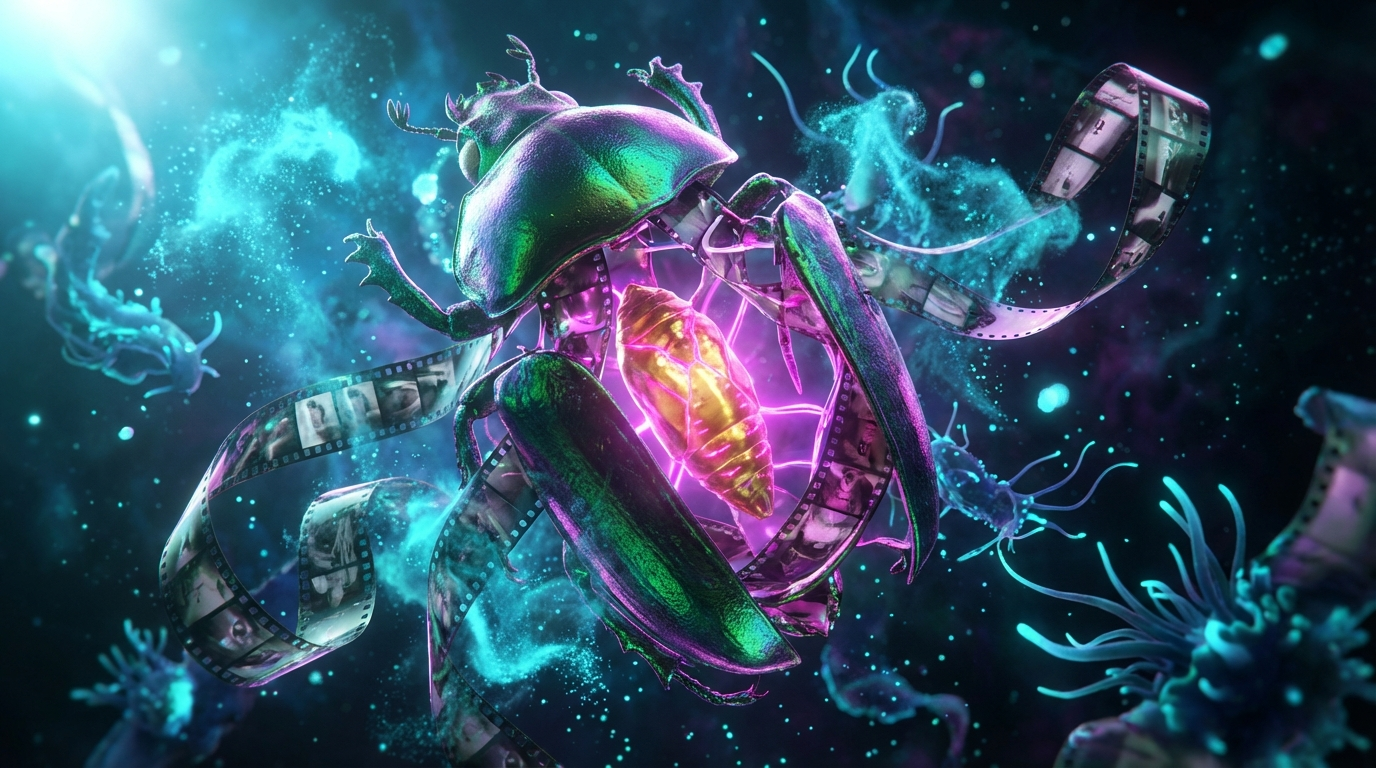 Generated artwork from celluloid-chitin-reliquaries