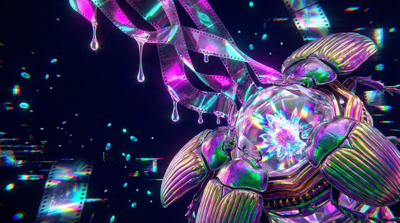 Generated artwork from celluloid-chitin-reliquaries