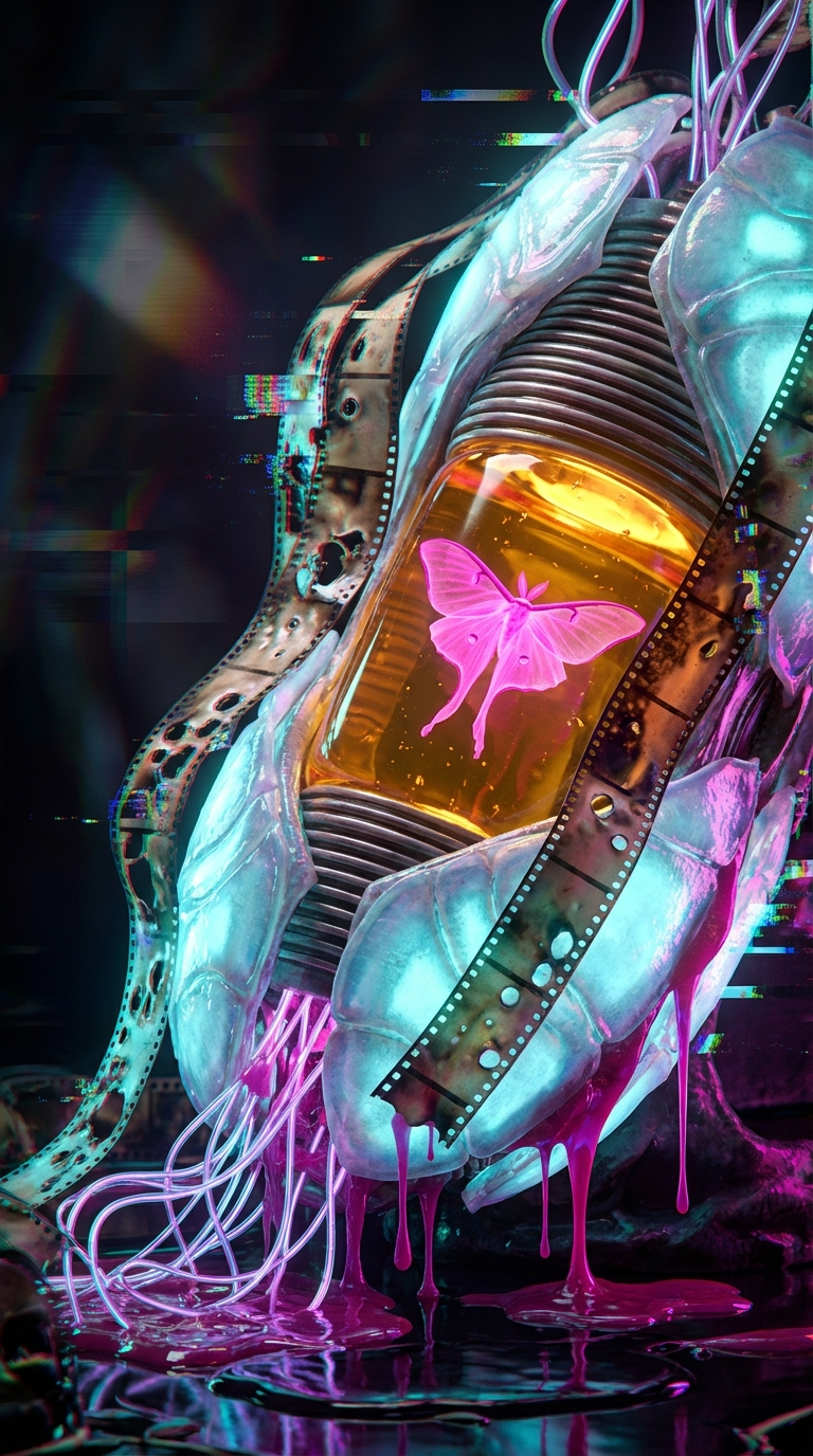 Generated artwork from celluloid-chitin-reliquaries