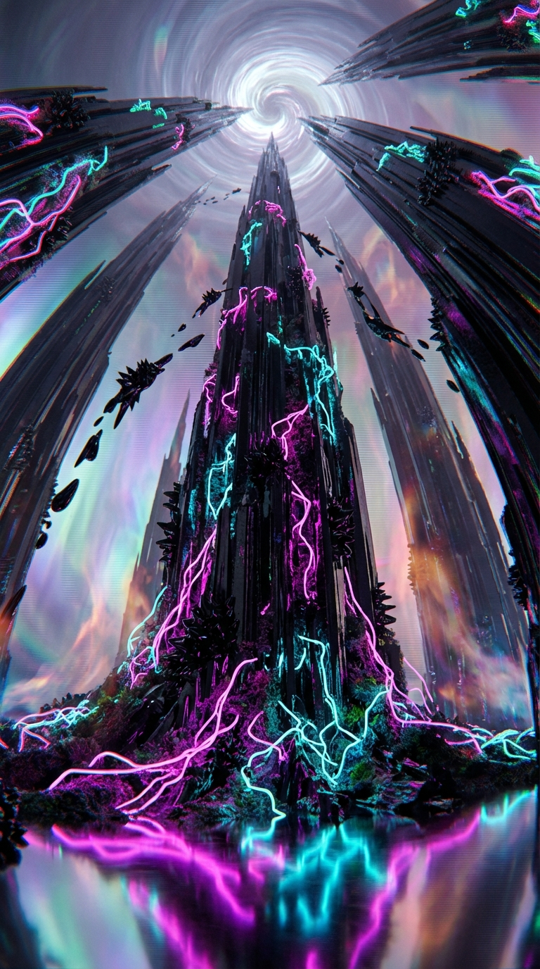 Generated artwork from ferromagnetic-lichen-spires