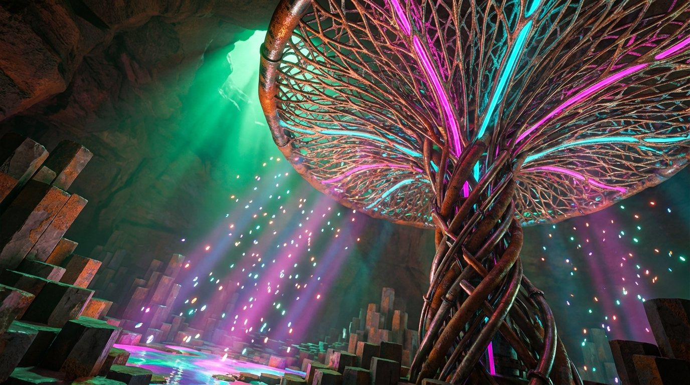 Generated artwork from ferrous-lace-mycology