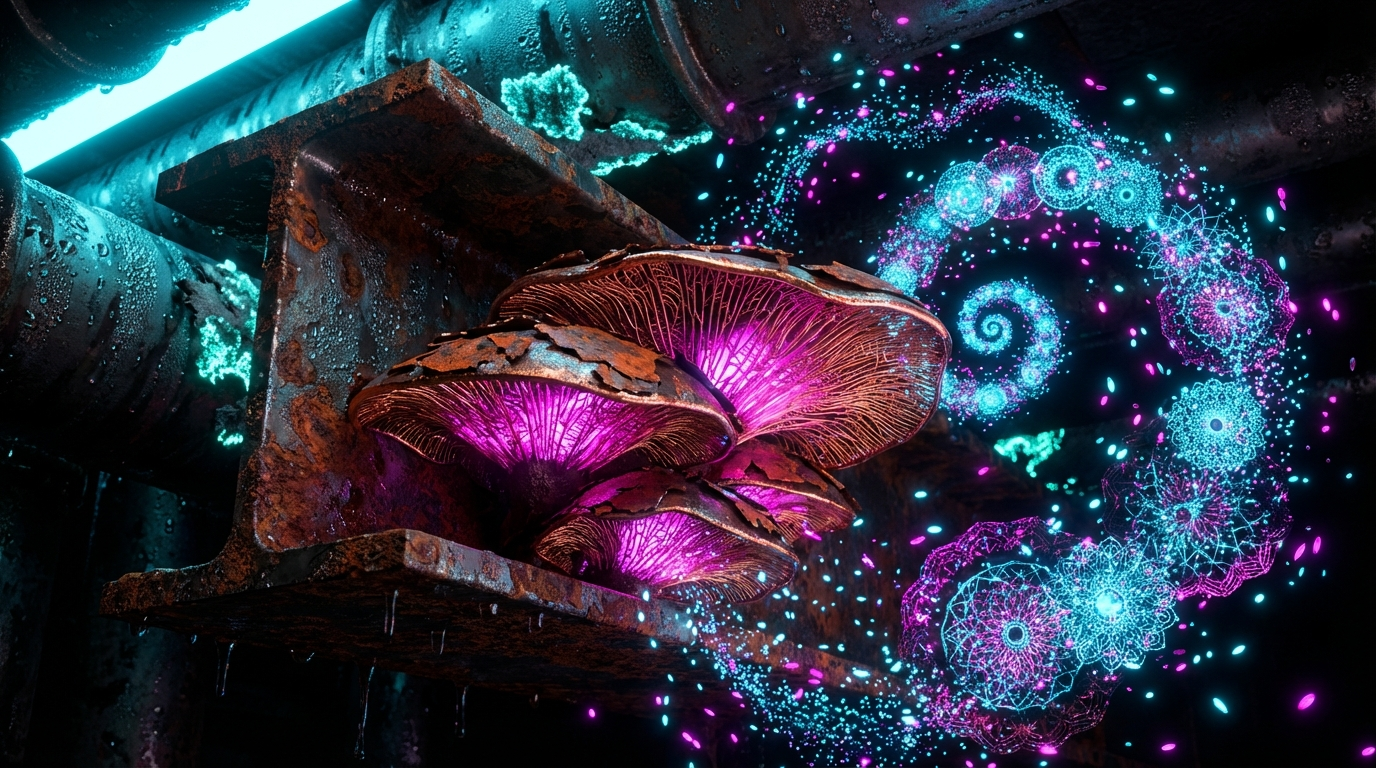 Generated artwork from ferrous-lace-mycology