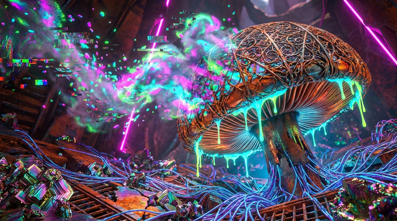 Generated artwork from ferrous-lace-mycology