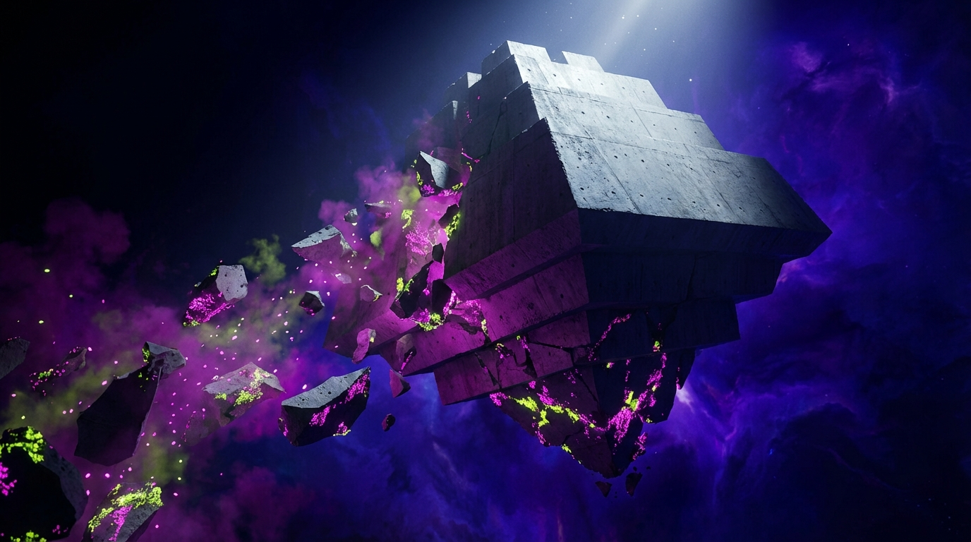 Generated artwork from fluorescent-lichen-brutalism