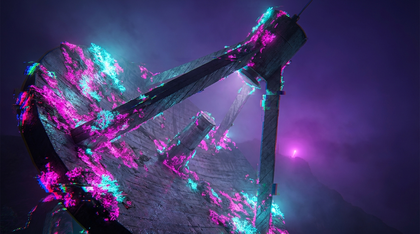 Generated artwork from fluorescent-lichen-brutalism