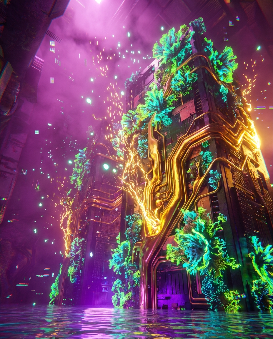 Generated artwork from gilded-lichen-circuitry