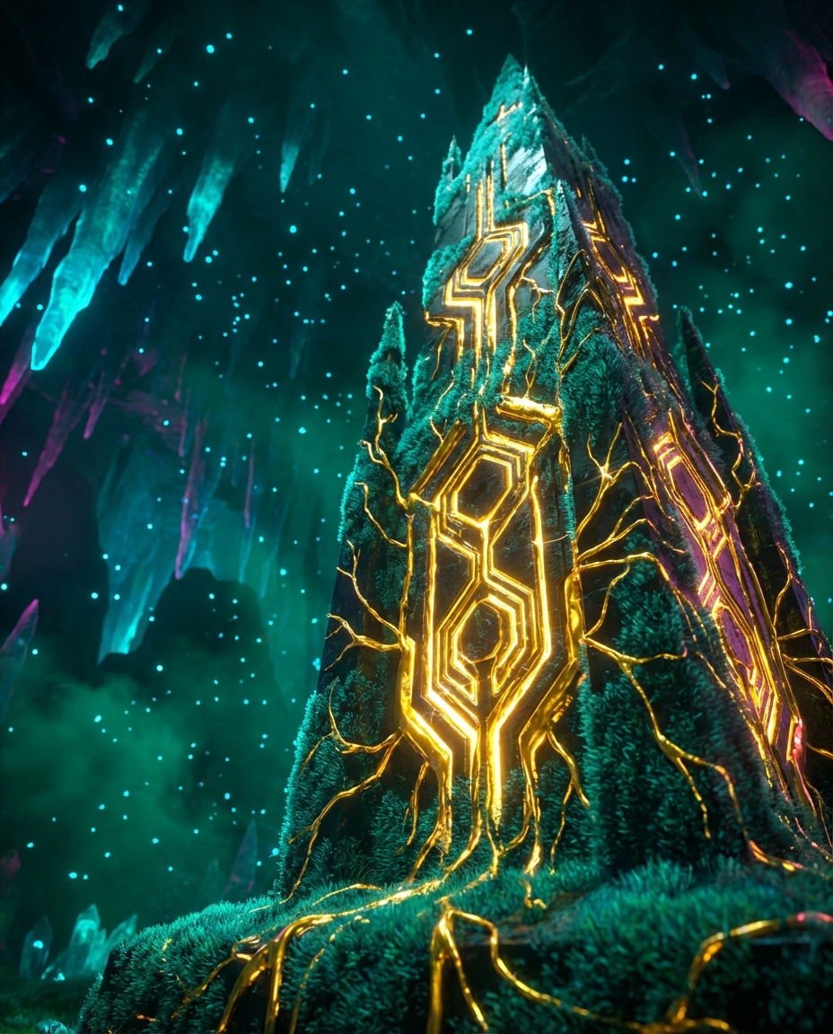 Generated artwork from gilded-lichen-circuitry