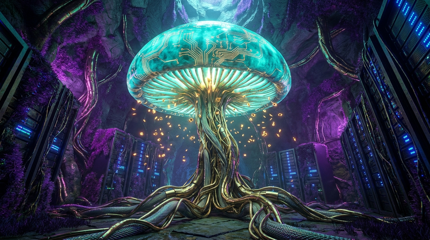 Generated artwork from gilded-mycelial-circuitry