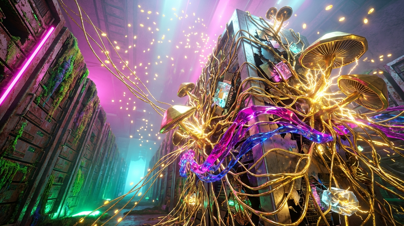 Generated artwork from gilded-mycelial-circuitry