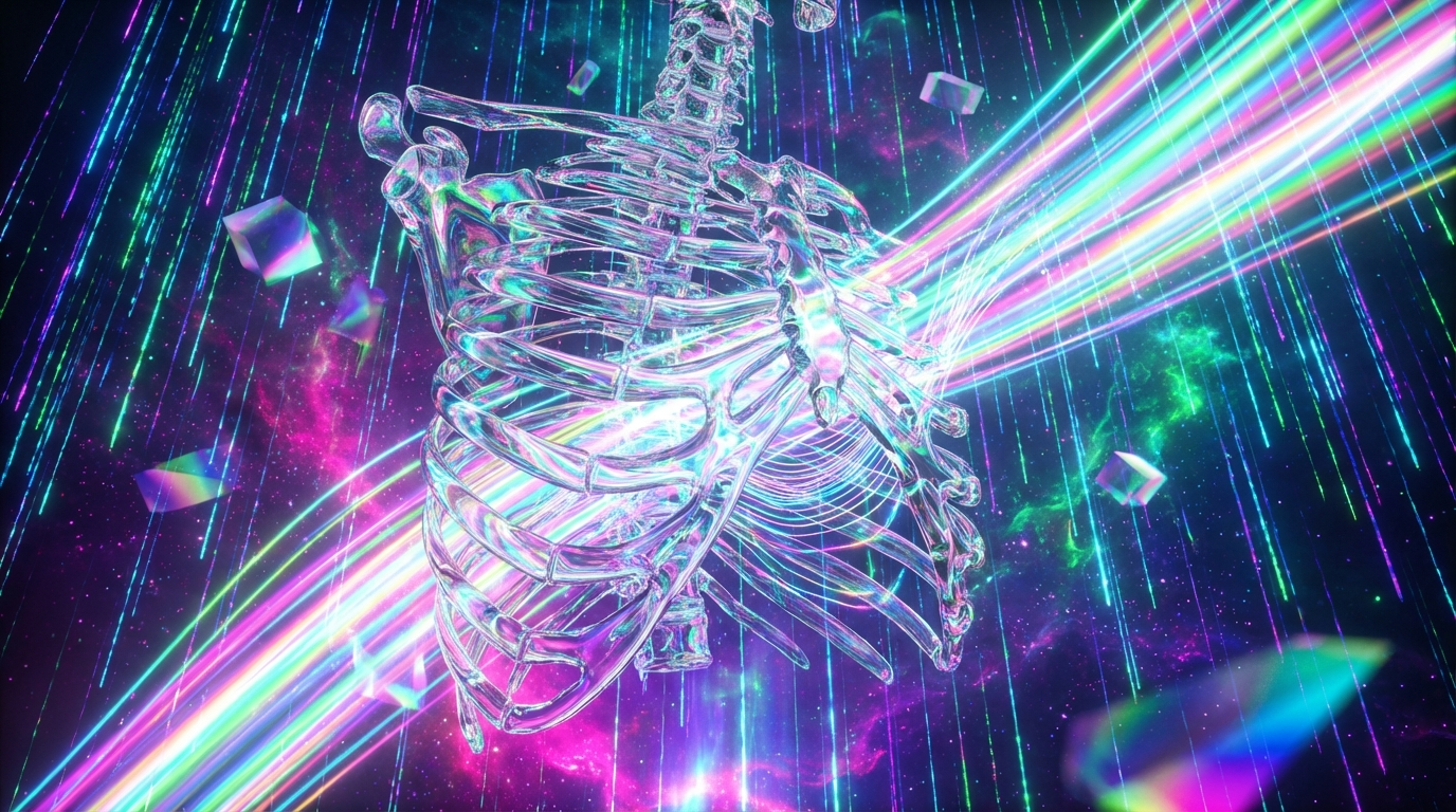 Generated artwork from holographic-bone-tapestry