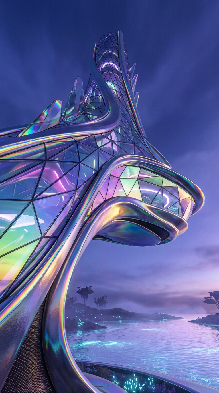 Generated artwork from iridescent-architecture