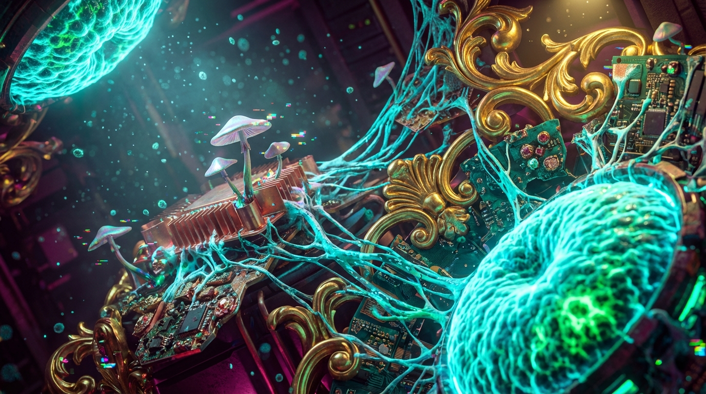 Generated artwork from mycelial-baroque-mainframe