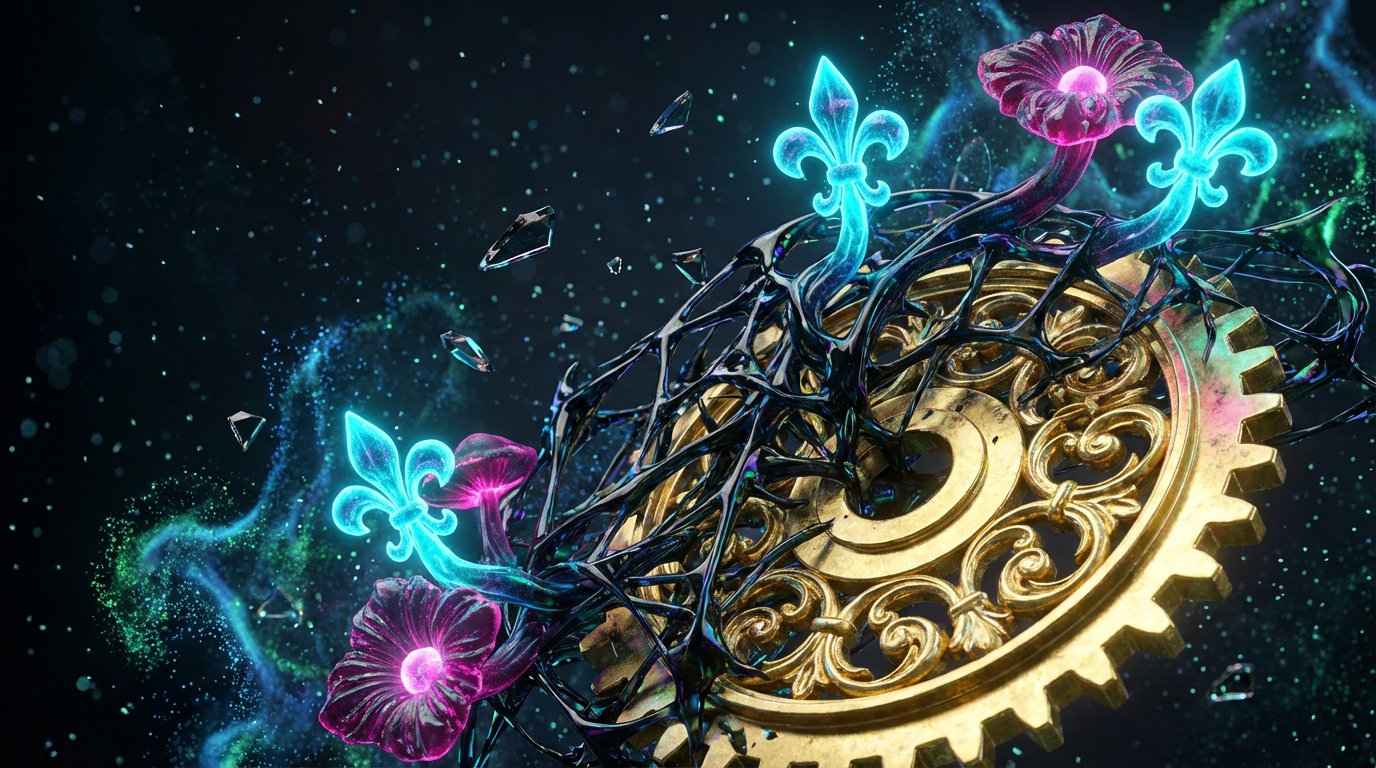 Generated artwork from obsidian-mycelial-baroque