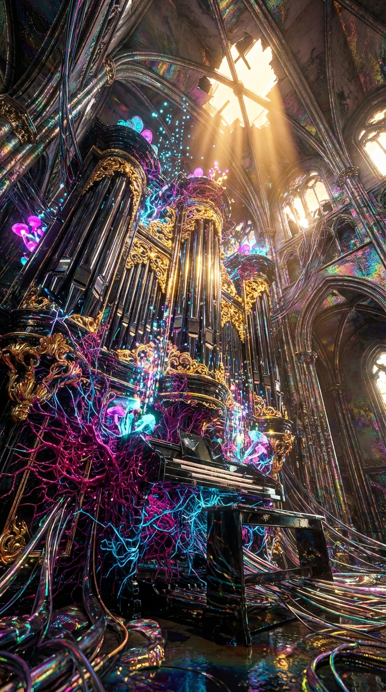 Generated artwork from obsidian-mycelium-cyber-baroque