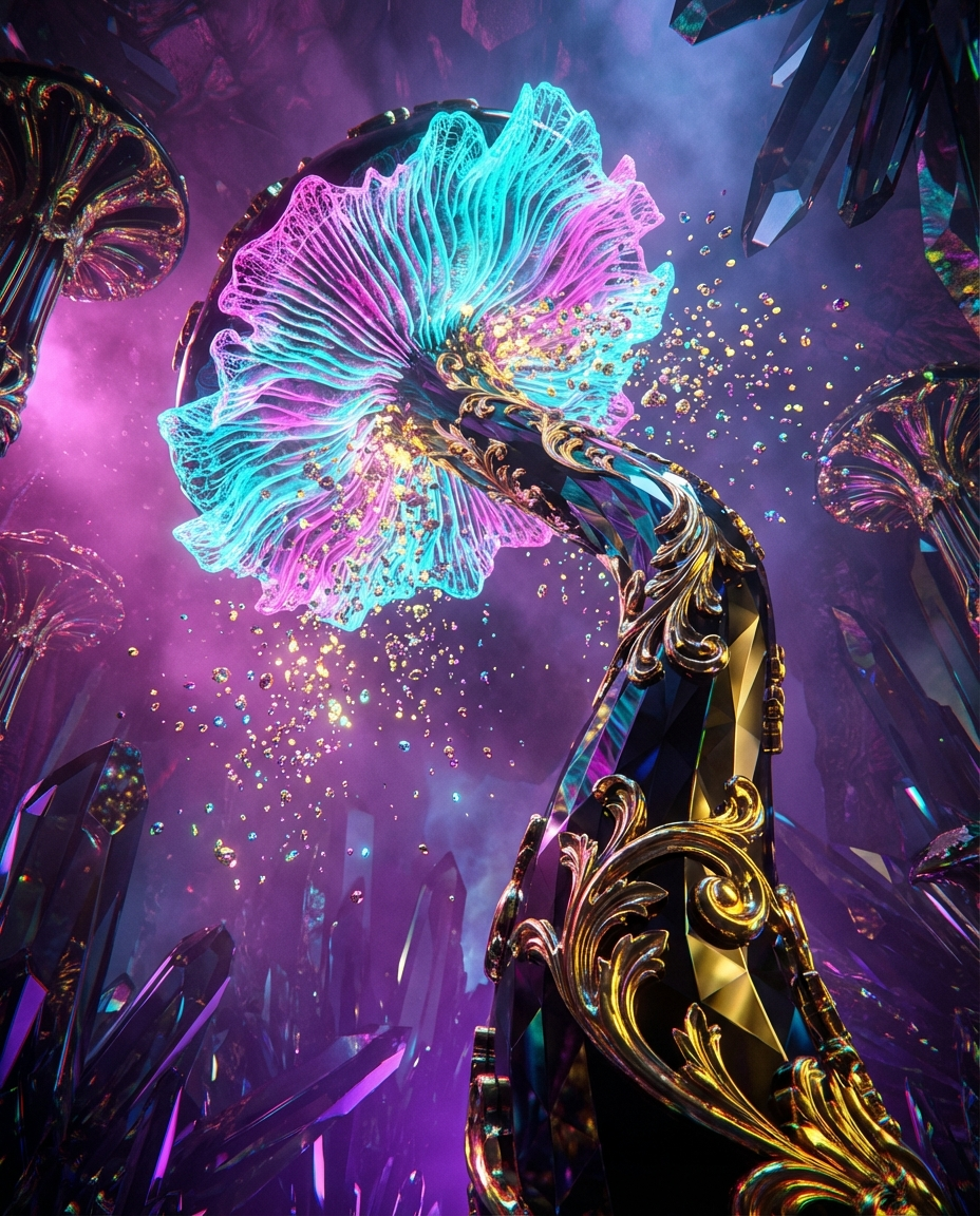 Generated artwork from obsidian-mycological-rococo