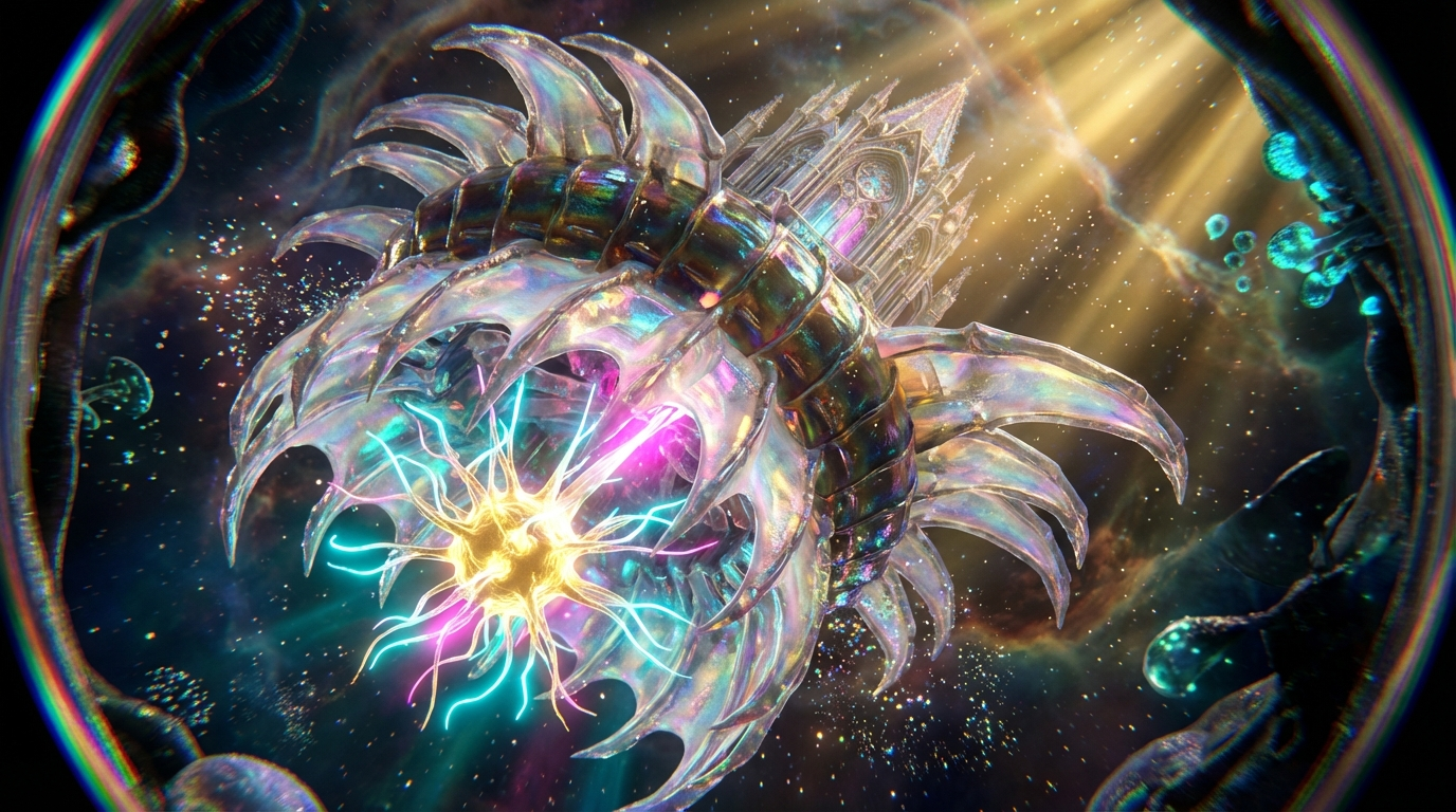 Generated artwork from opalescent-chitin-reliquary