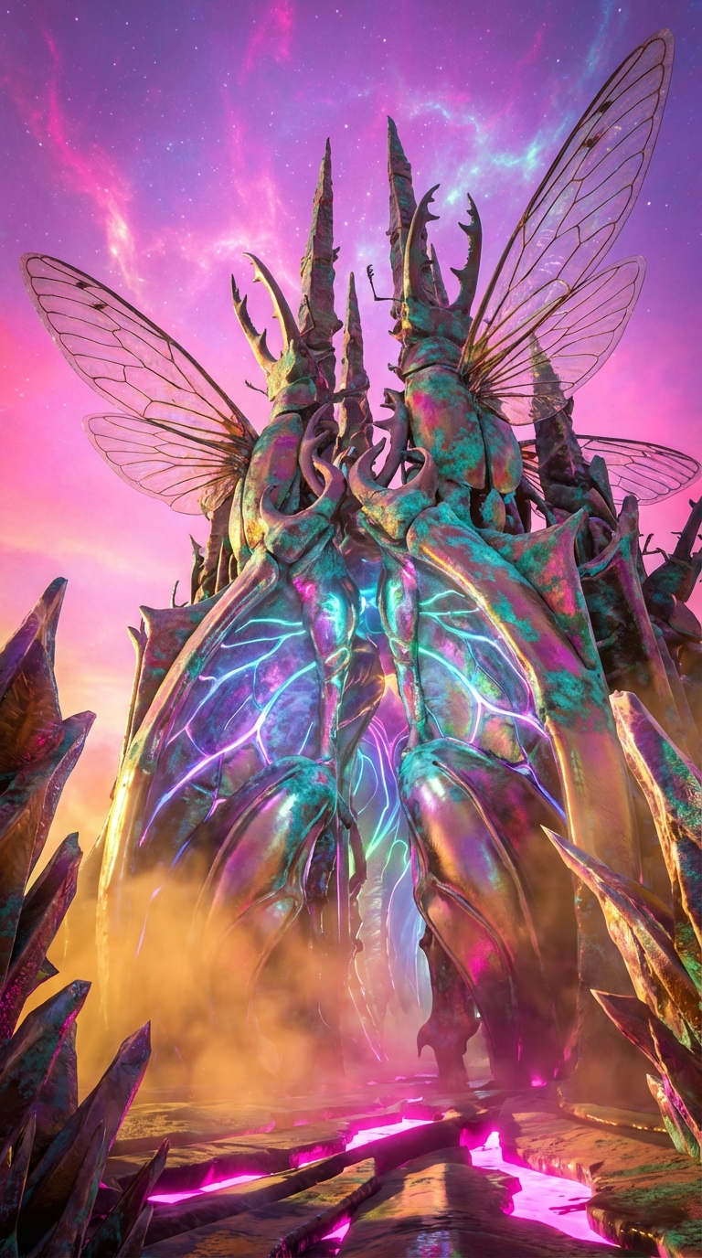 Generated artwork from oxidized-chitin-cathedrals