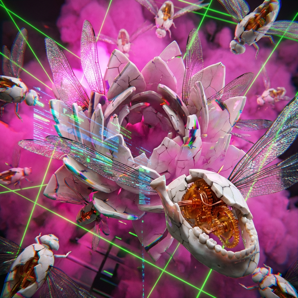 Generated artwork from porcelain-chitin-automata