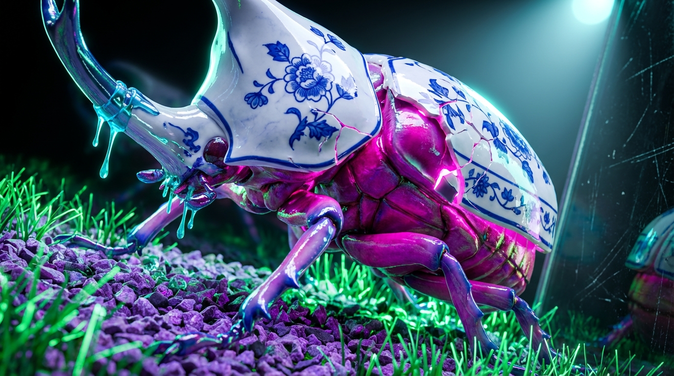 Generated artwork from porcelain-chitin-dioramas