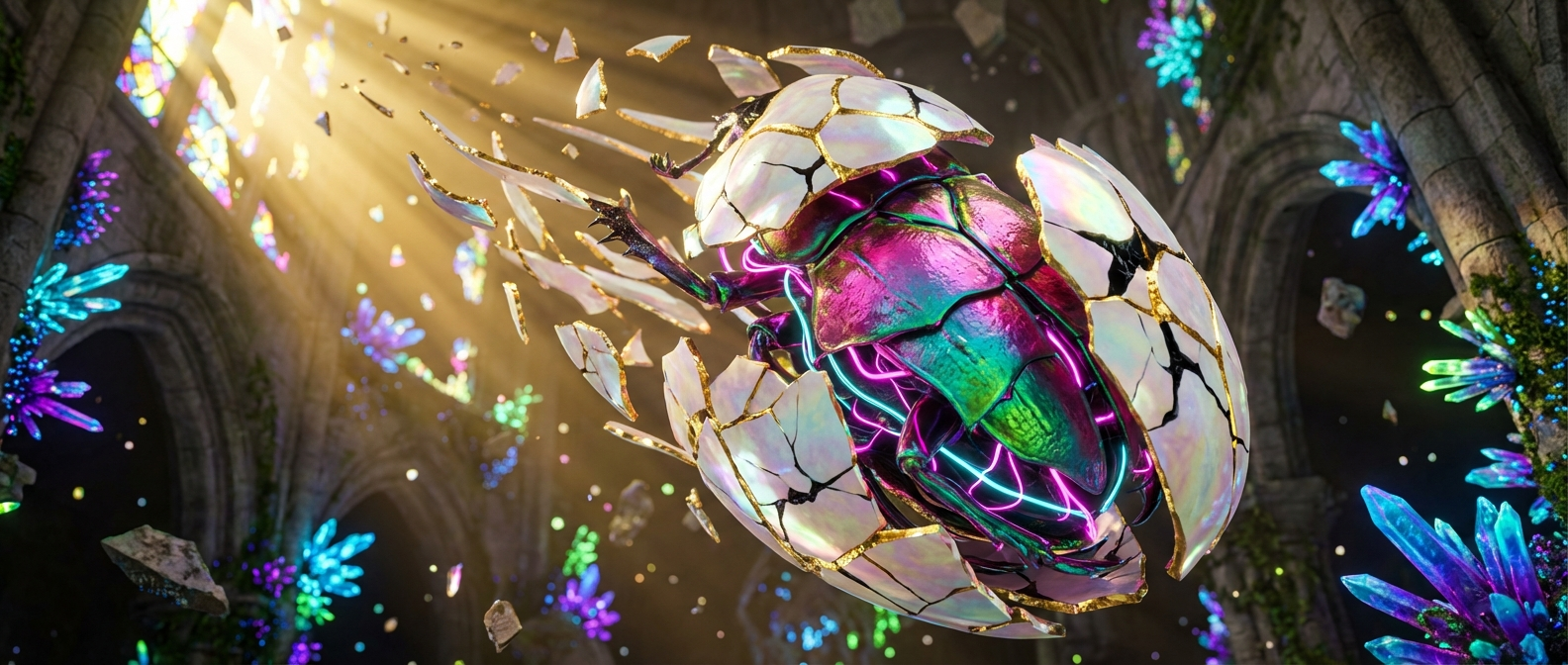 Generated artwork from porcelain-chitin-reliquary