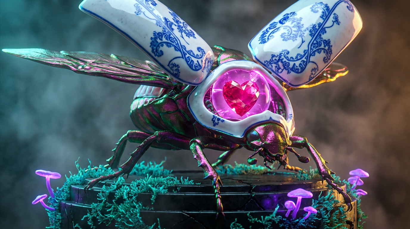 Generated artwork from porcelain-chitin-reliquary