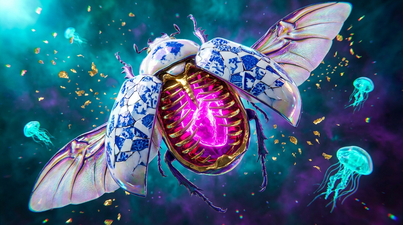 Generated artwork from porcelain-chitin-reliquary