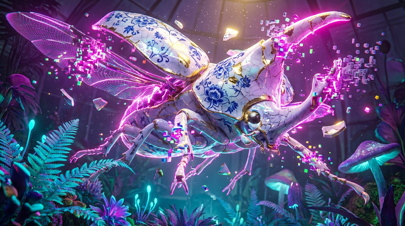 Generated artwork from porcelain-glitch-fauna