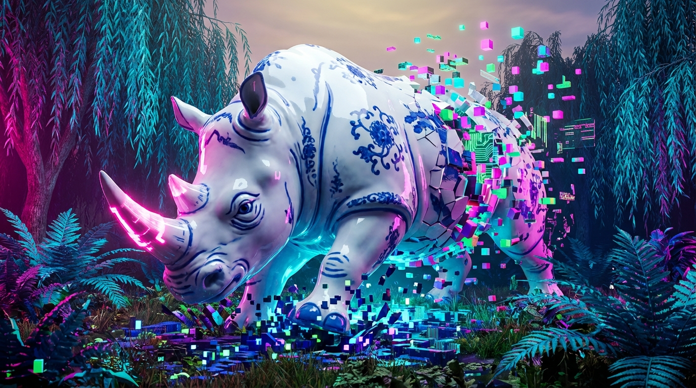 Generated artwork from porcelain-glitch-fauna