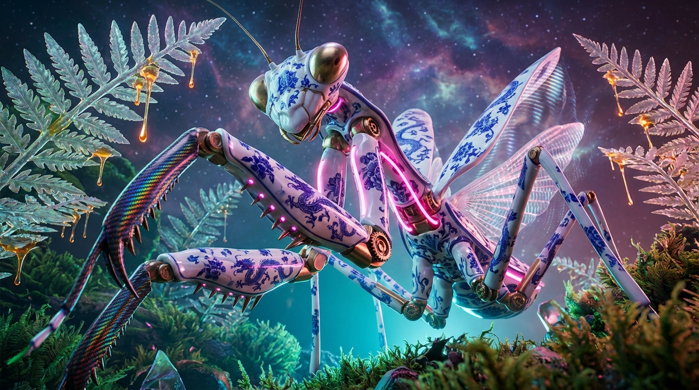 Generated artwork from porcelain-mecha-entomology