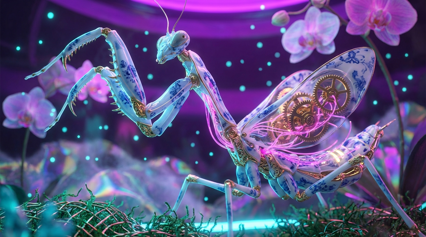 Generated artwork from porcelain-mecha-entomology