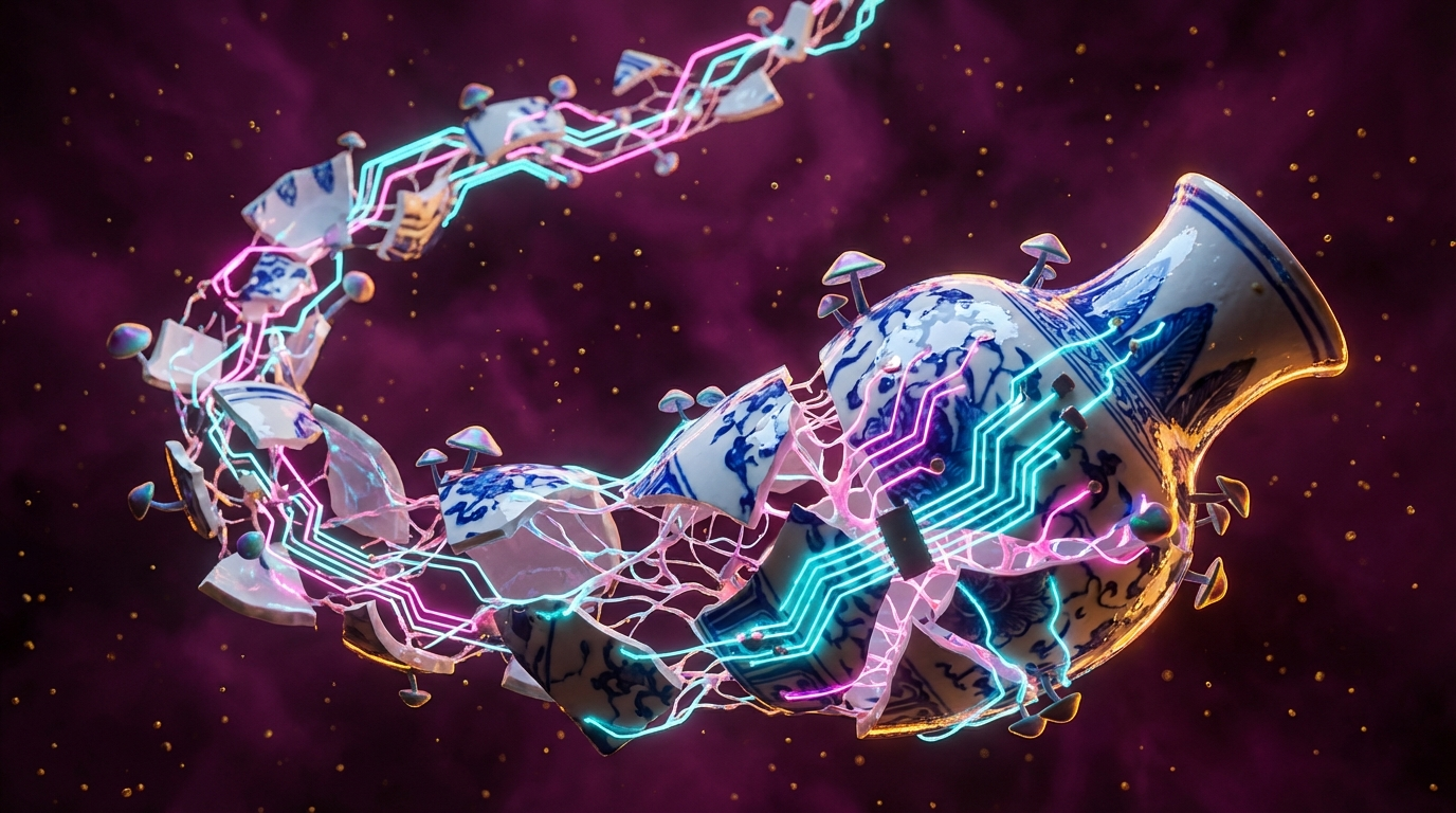 Generated artwork from porcelain-mycelial-circuitry