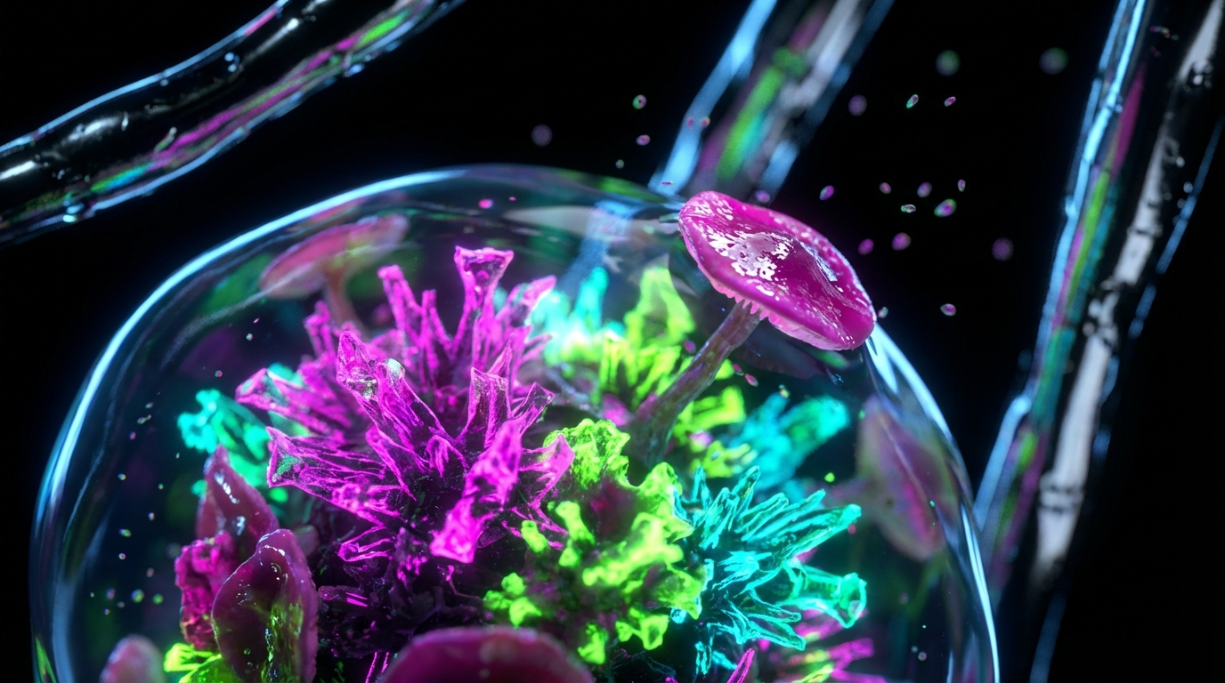 Generated artwork from silicone-lichen-reliquary