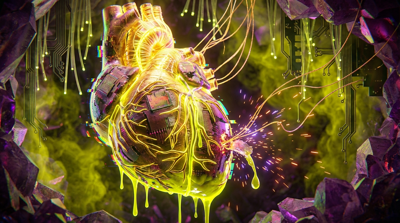 Generated artwork from sulfur-soaked-silk-circuitry