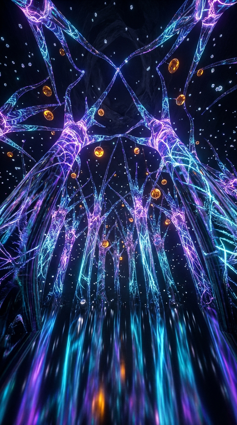 Generated artwork from vitrified-mycelial-filigree